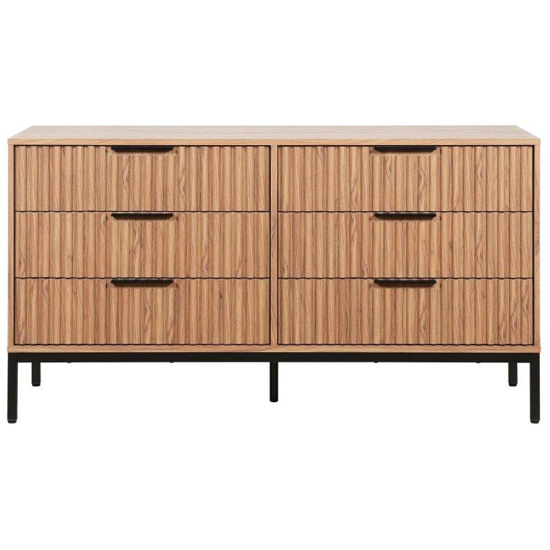 Laminat 6 Çekmeceli Modern Şifonyer - 150x51x83 cm - 294914