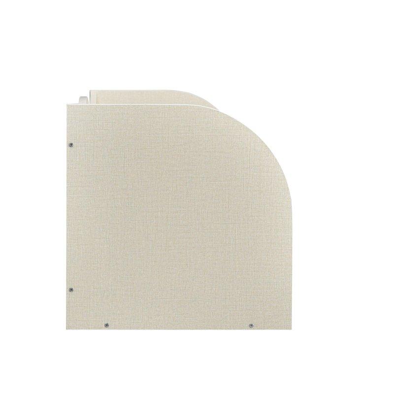 LED Aydınlatmalı Kavisli 5 Raflı MDF Köşe Kitaplık - 320806