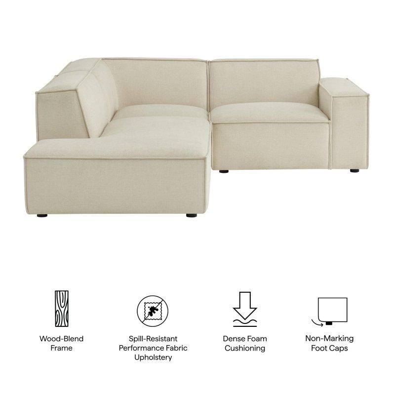 Leke Tutmaz Performans Kumaş Modüler Köşe Koltuk - 209x246 cm - 256806