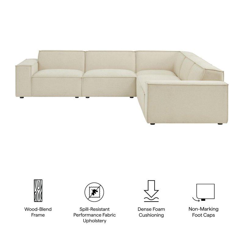 Leke Tutmaz Polyester Kumaş Modüler Köşe Koltuk - 298x301 cm - 258660