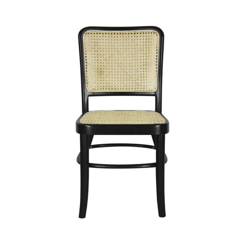 Masif Ahşap 2li Set Yüzyıl Ortası Modern Rattan Sandalye - 252747