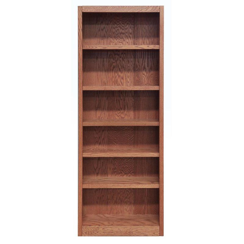 Masif Ahşap Ayarlanabilir 6 Raflı Kitaplık - 214 cm - 320091