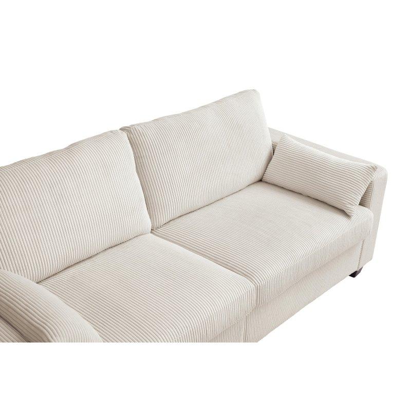 Masif Ahşap İki Kişilik Yıkanabilir Kılıflı Modern Bohem Koltuk - 288197