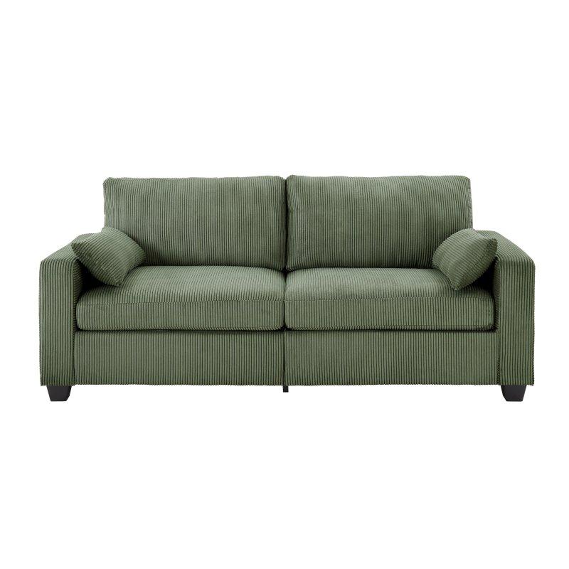 Masif Ahşap İki Kişilik Yıkanabilir Kılıflı Modern Bohem Koltuk - 288197