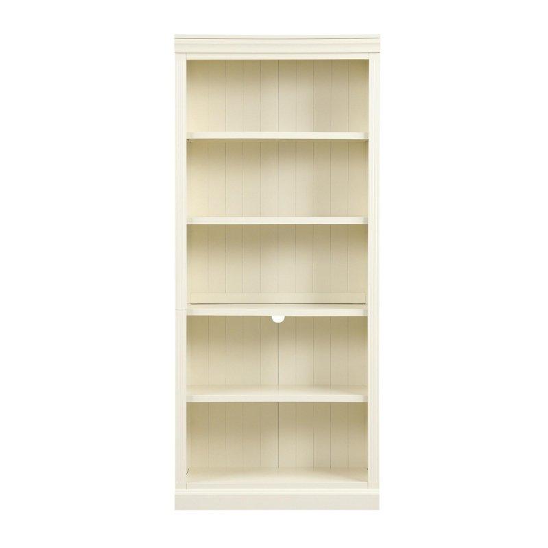 Masif Ahşap ve MDF LED Aydınlatmalı Ayarlanabilir Raflı Kitaplık - 92x39x213 cm - 319355