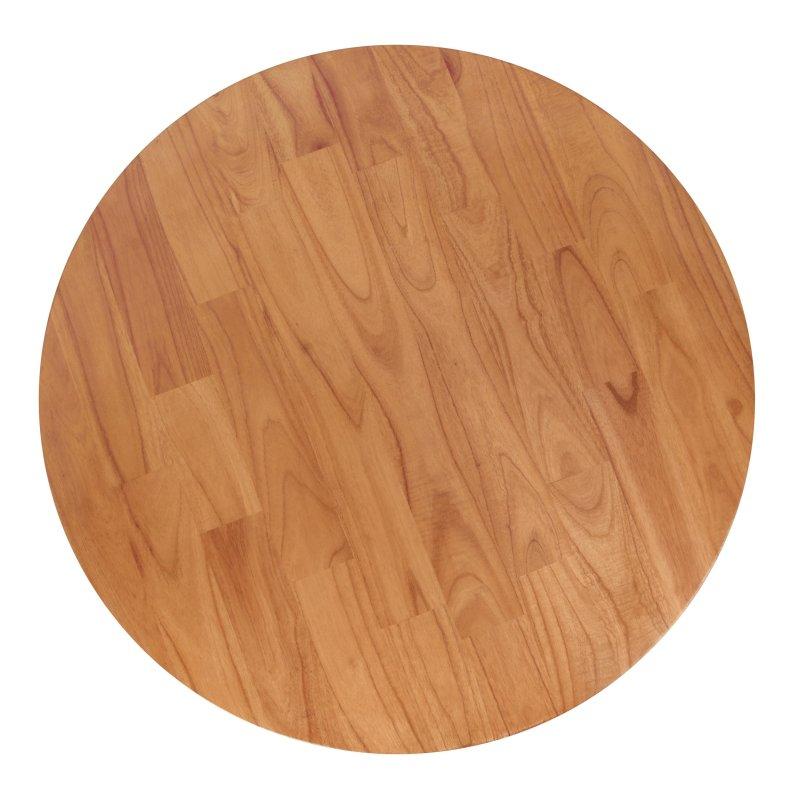 Masif Ahşap ve Rattan Bohem Tasarım Yuvarlak Orta Sehpa - Ø101 cm - 240015