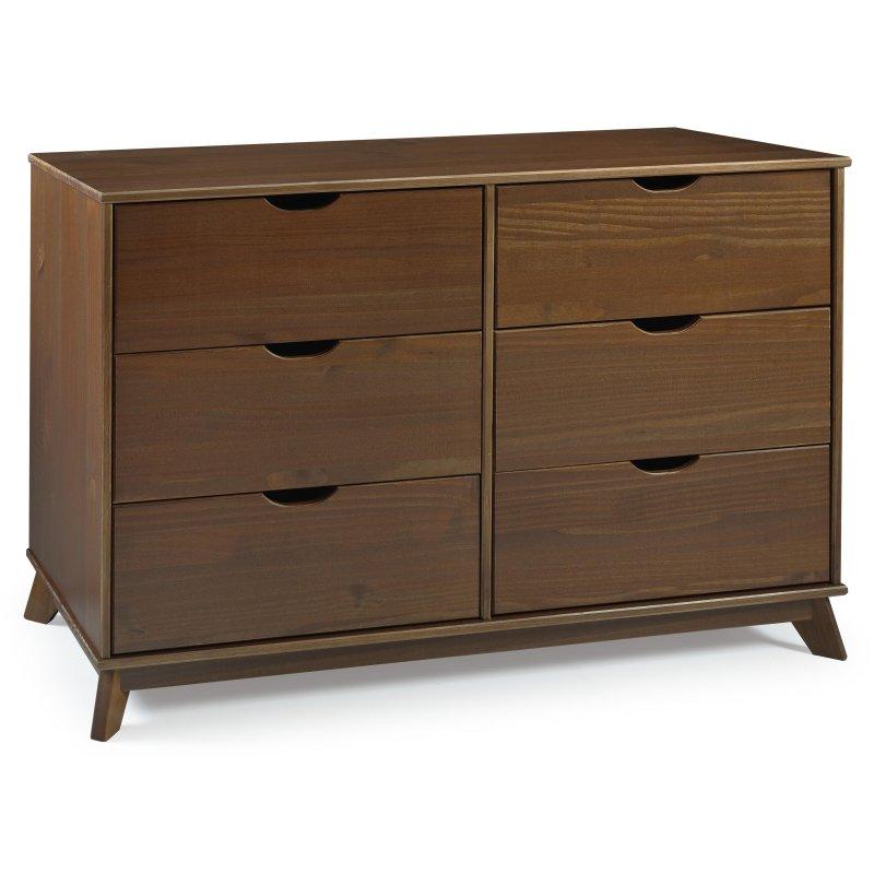 Masif Çam 6 Çekmeceli Kulpsuz Tasarım Şifonyer - 124 cm - 295049