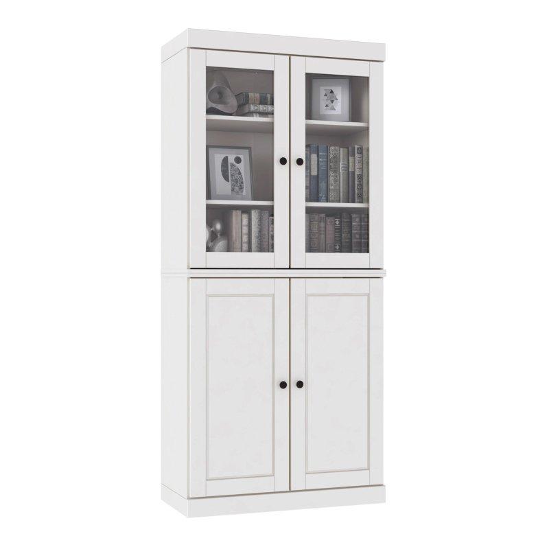 Masif Çam Ağacı 6 Raflı Ayarlanabilir Modüler Kitaplık - 82x182x40 cm - 312438