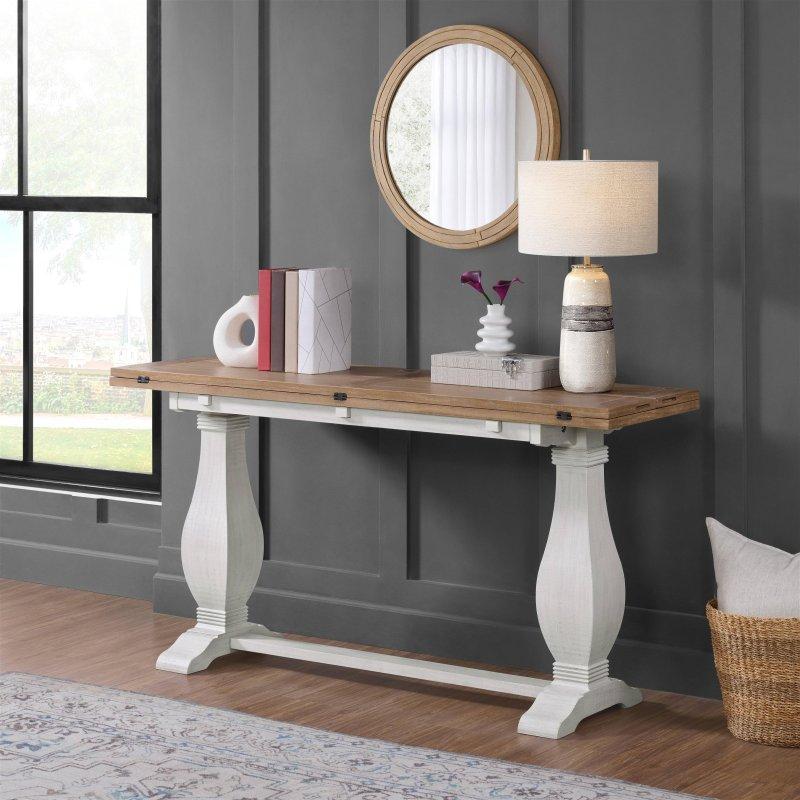 Masif Çam Ağacı Açılır Tablalı Çift Kaideli Dresuar - 153 cm - 333344