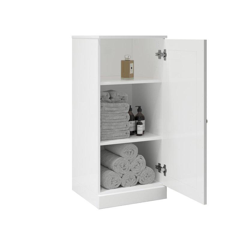 Masif Çam Ağacı Ayarlanabilir Raflı Çok Amaçlı Banyo Dolabı - 42x91x40 cm - 334434