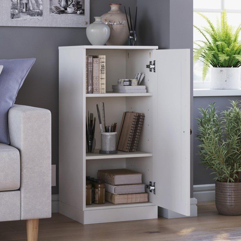 Masif Çam Ağacı Ayarlanabilir Raflı Kapaklı Modüler Kitaplık - 42x91x40 cm - 315838