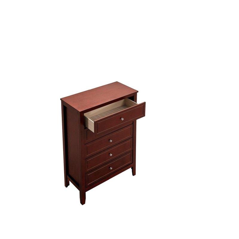 Masif Çam Ahşap 5 Çekmeceli Montajlı Şifonyer - 82 cm - 299077