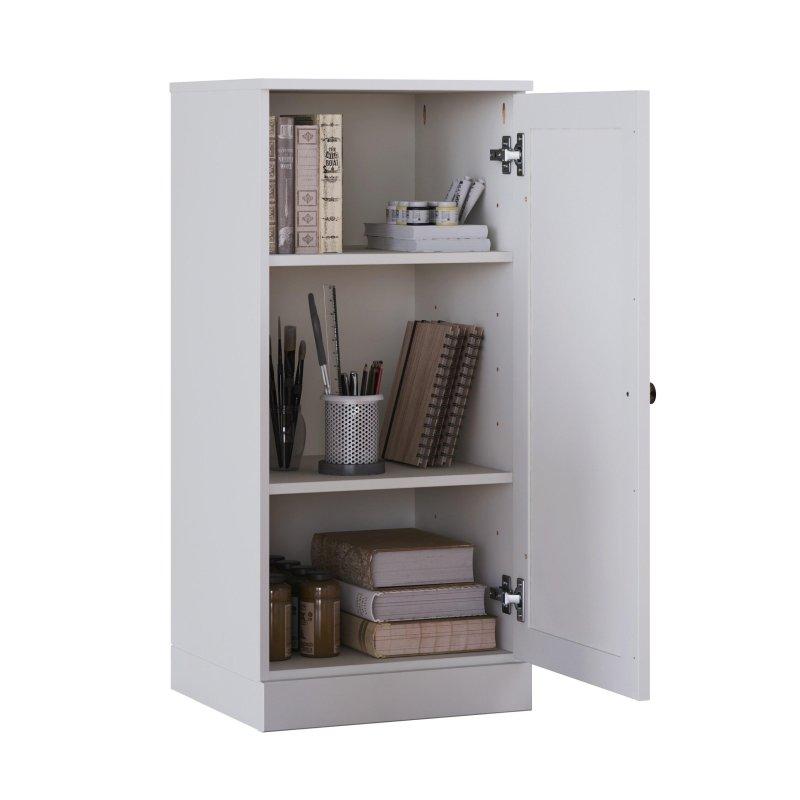 Masif Çam Ahşap Shaker Kapaklı Ayarlanabilir Raflı Kitaplık - 42x91x40 cm - 319566