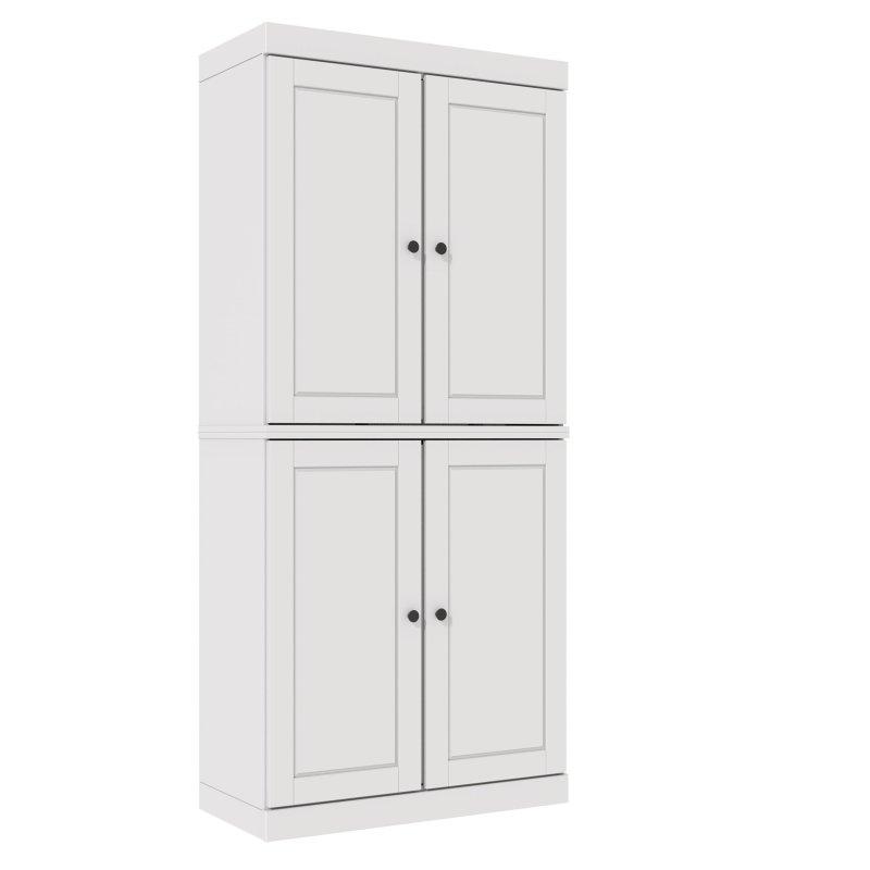 Masif Çam Kapaklı Ayarlanabilir Raflı Modüler Kitaplık - 82x182 cm - 312365