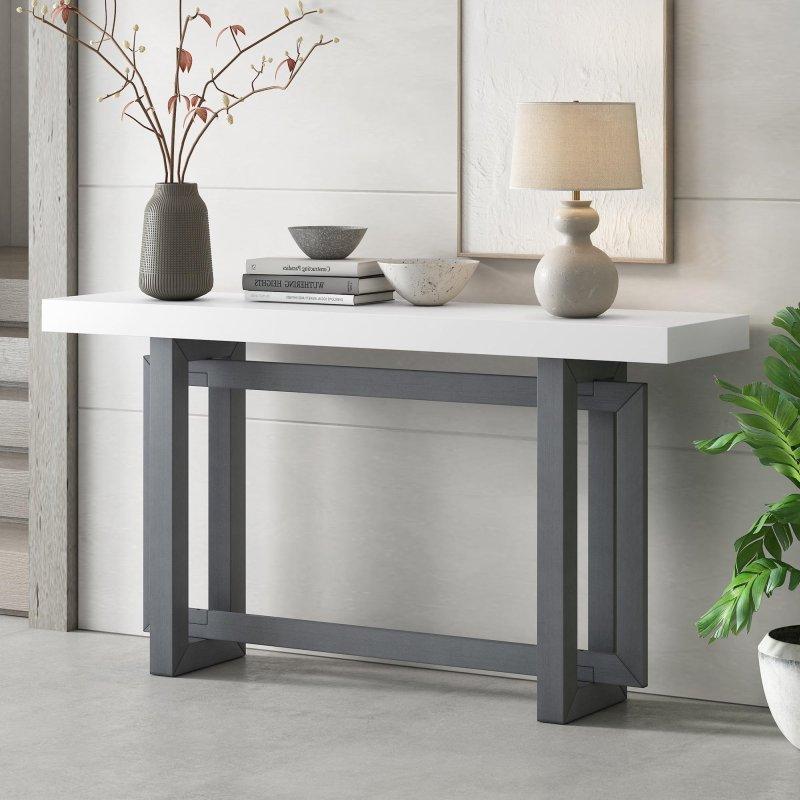 Masif Çam ve MDF Geometrik Ayaklı Modern Dresuar - 151 cm - 332593