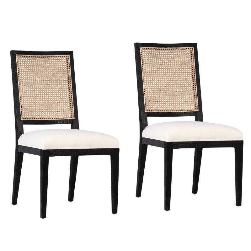 Masif Meşe 2li Set Rattan Sandalye - 51x64x100 cm - 252089 Masif Meşe 2li Set Rattan Sandalye - 51x64x100 cm - 252089