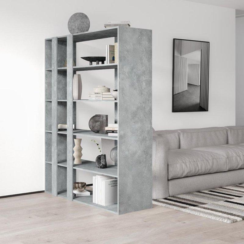 Mat MDF 5 Raflı Arkası Açık Kitaplık - 151x41x180 cm - 314022
