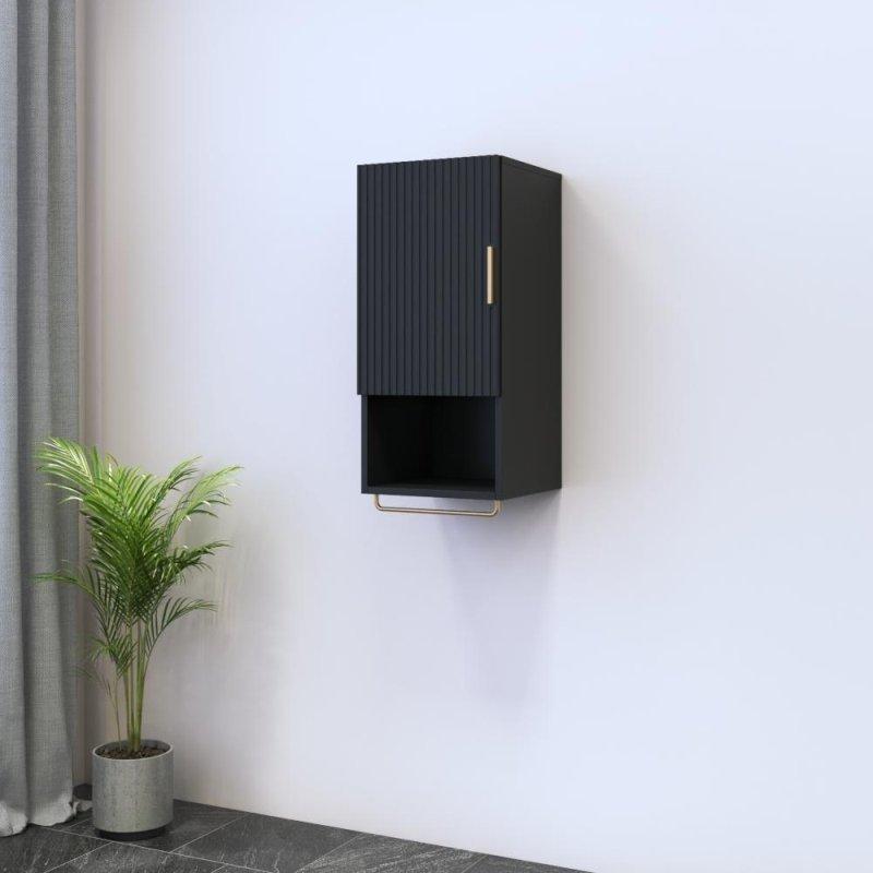 Mat MDF Duvara Monte 3 Raflı Küp Kitaplık - 35x36x78 cm - 317801