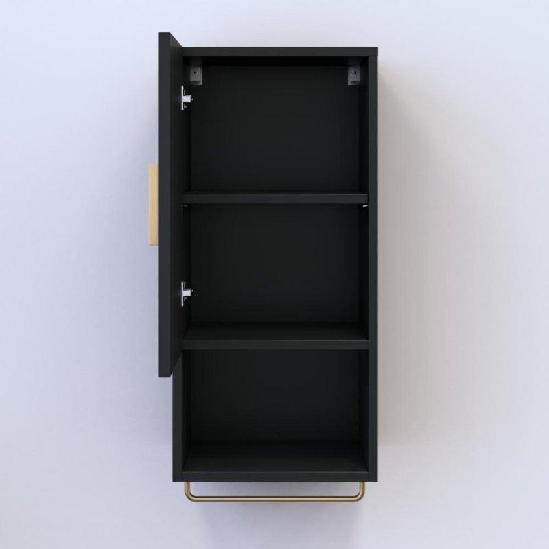 Mat MDF Duvara Monte 3 Raflı Küp Kitaplık - 35x36x78 cm - 317801