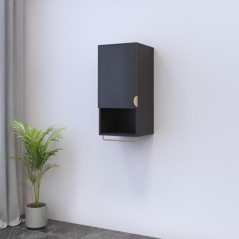 Mat MDF Kapaklı Duvara Monte Kitaplık - 78 cm - 314294