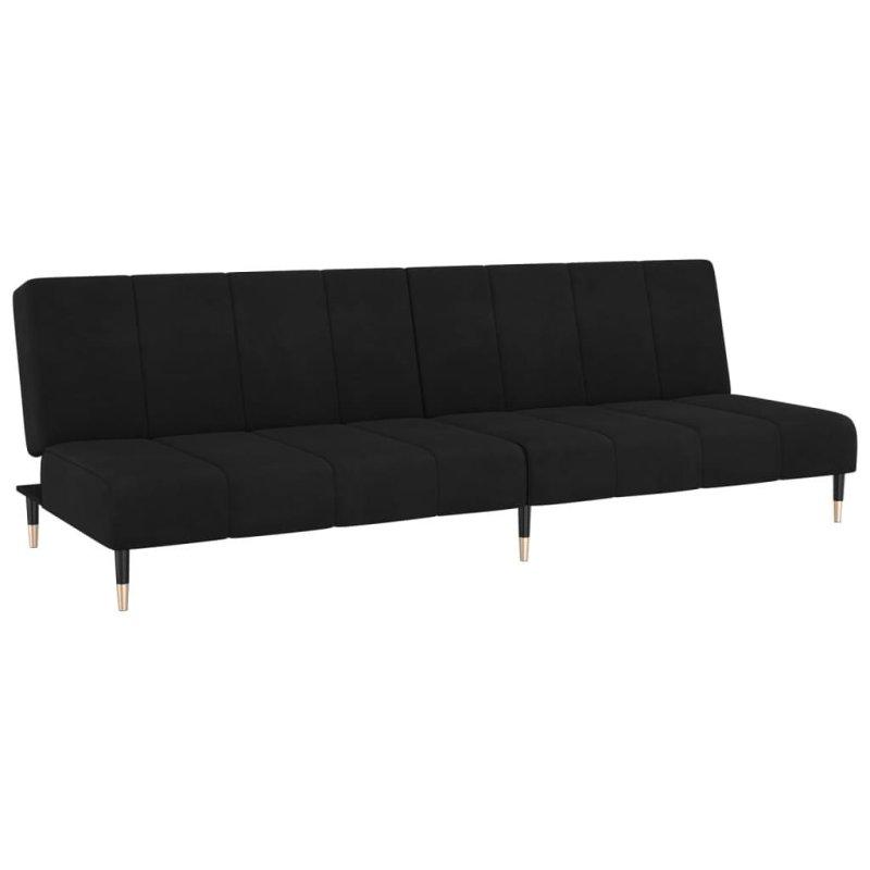Mavi Kadife Metal Ayaklı Yataklı Kolsuz Bohem Koltuk - 220 cm - 282523