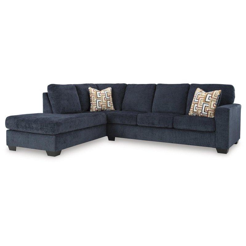 Mavi Polyester Şezlonglu Köşe Koltuk - 280x229 cm - 256519