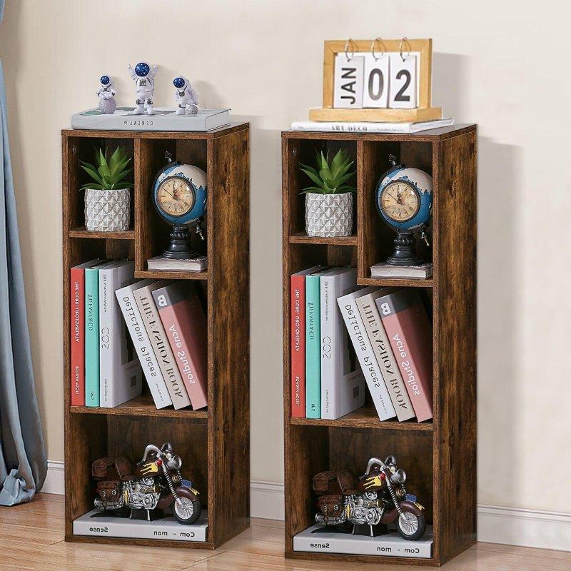 MDF 4 Katlı Asimetrik 2li Set Yatay ve Dikey Kullanım Kitaplık - 316190