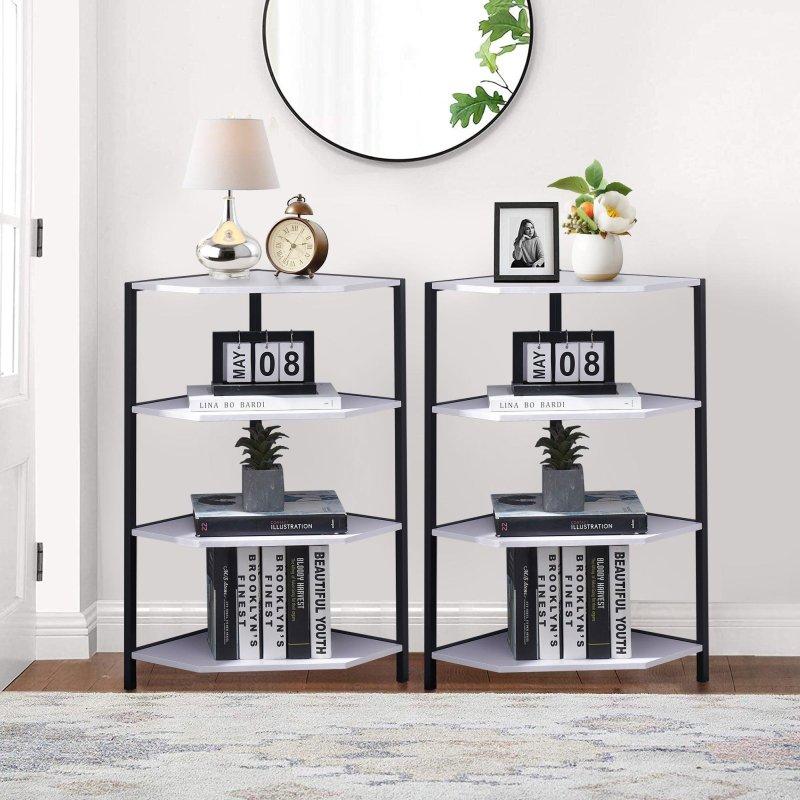 MDF 4 Raflı Üçgen Köşe Kitaplık - 79 cm - 315184