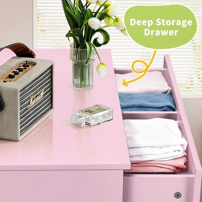 MDF 5 Çekmeceli Dikey Tasarım Şifonyer - 308845