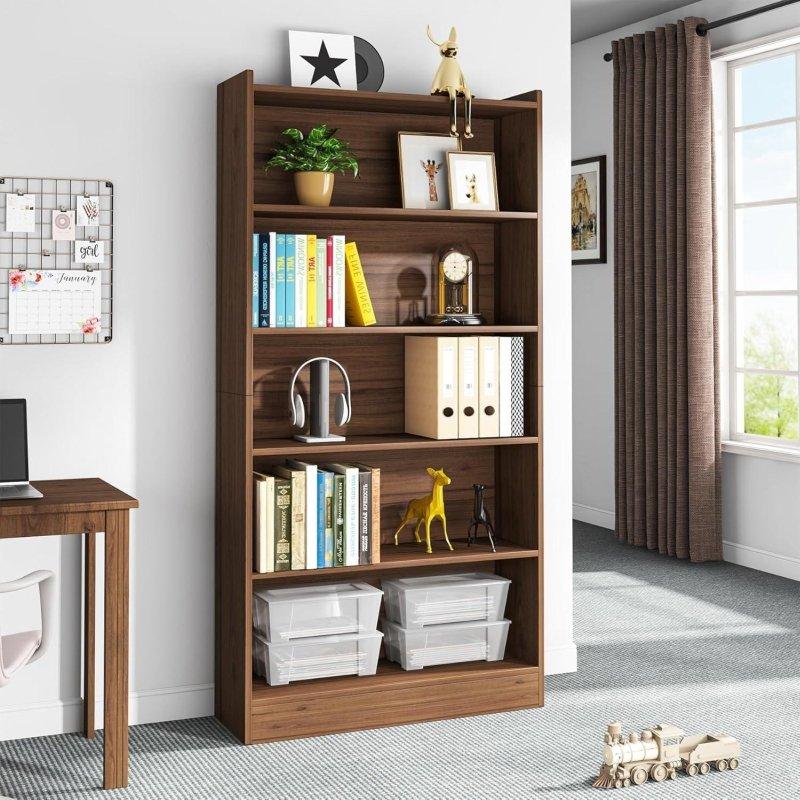 MDF 6 Raflı Kapalı Sırtlı Kitaplık - 183 cm - 318034