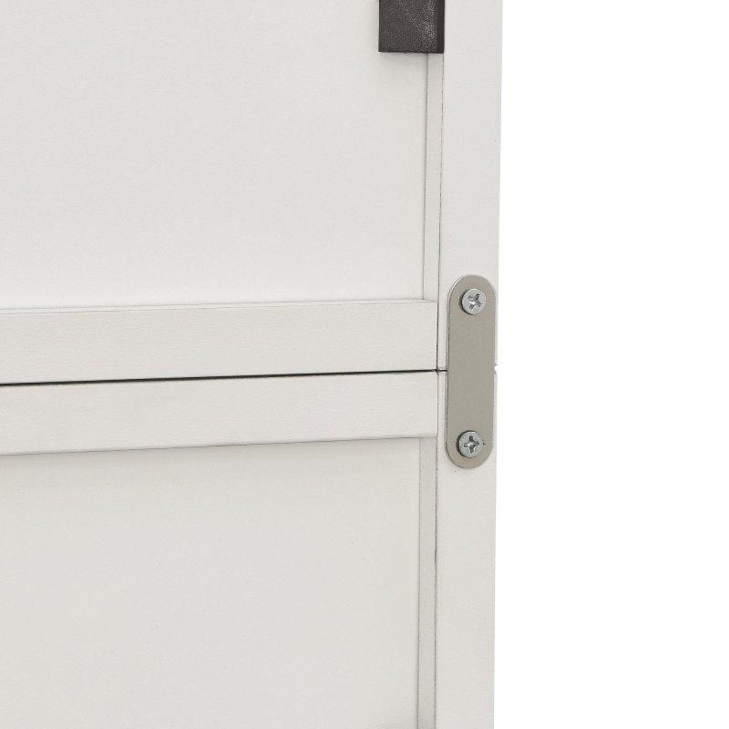 MDF 8 Raflı Ayarlanabilir İki Katlı Dar Medya Kulesi Kitaplık - 181 cm - 320069
