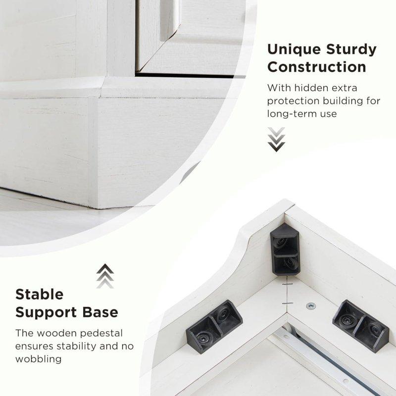 MDF Ahır Kapısı Tasarımlı 9 Çekmeceli Rustik Şifonyer - 133 cm - 302130
