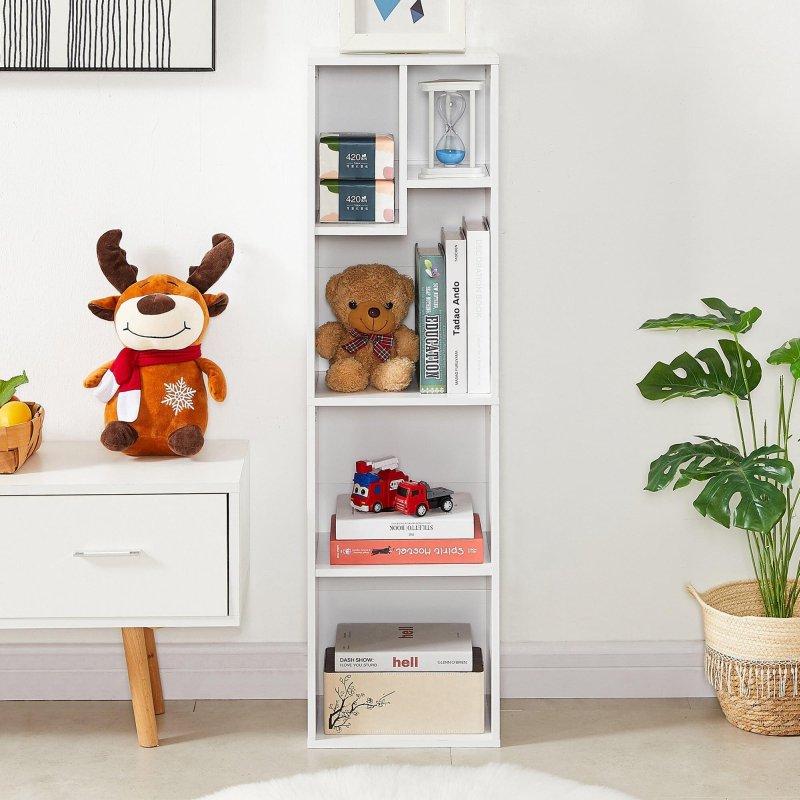 MDF Asimetrik 4 Raflı 2li Set Kitaplık - 108 cm - 316934