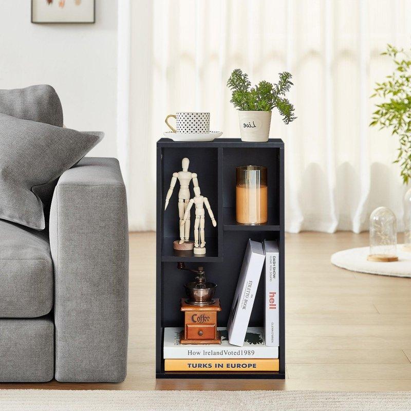 MDF Asimetrik Bölmeli Çok Amaçlı Kitaplık - 25x30x55 cm - 318457