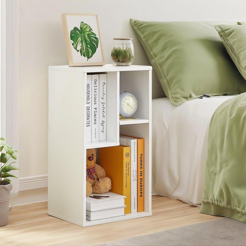 MDF Asimetrik Bölmeli Çok Amaçlı Kitaplık - 25x30x55 cm - 318457