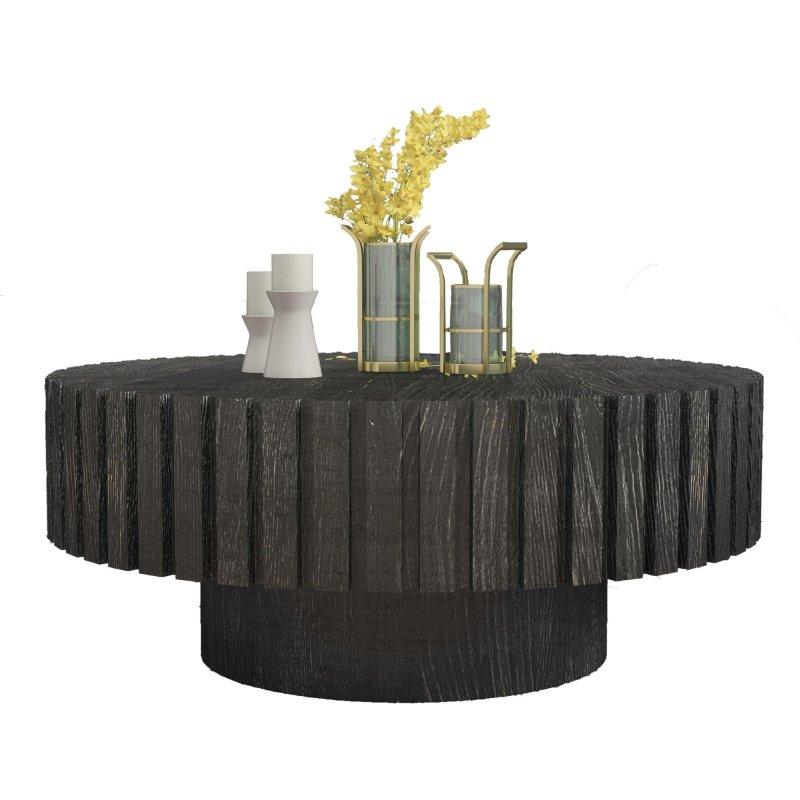 MDF Kaide Ayaklı Minimalist Yuvarlak Orta Sehpa - 80 cm - 243258