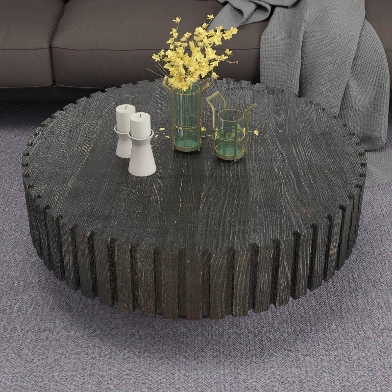 MDF Kaide Ayaklı Minimalist Yuvarlak Orta Sehpa - 81 cm - 240160
