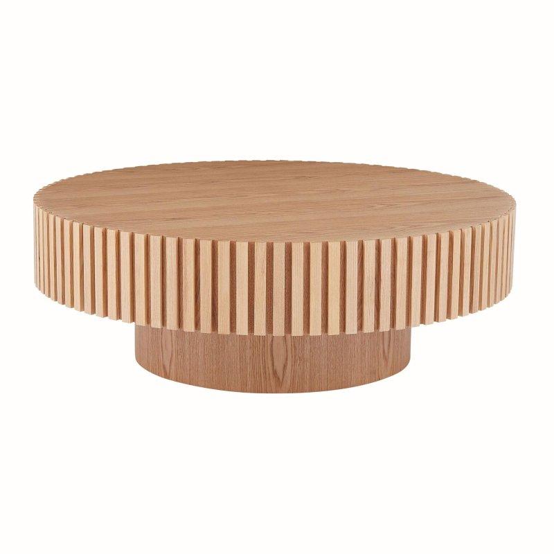 MDF Kaide Ayaklı Yuvarlak Orta Sehpa - 80x35 cm - 239832