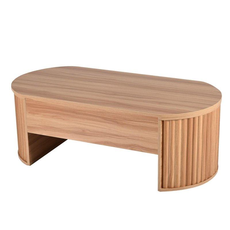 MDF Kalkar Tablalı ve Gizli Bölmeli Akıllı Sehpa - 253461