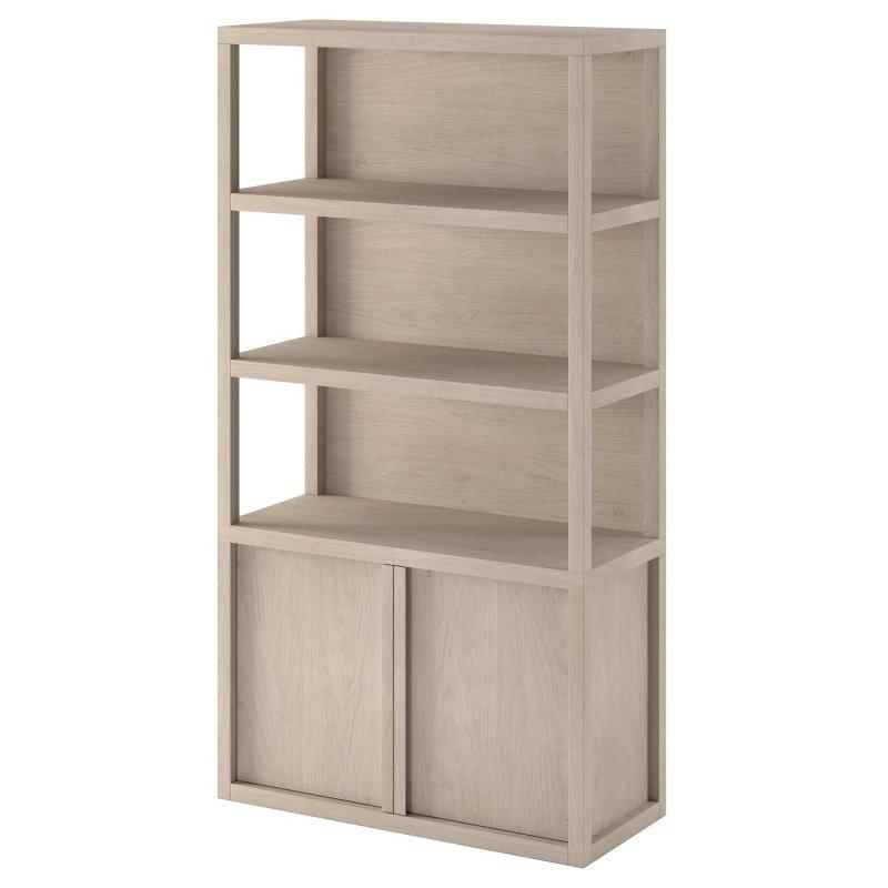 MDF Kapaklı 3 Raflı Kitaplık - 172 cm - 319279