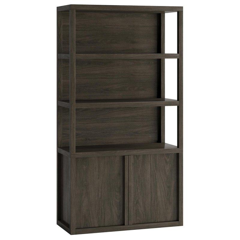 MDF Kapaklı 3 Raflı Kitaplık - 172 cm - 319279