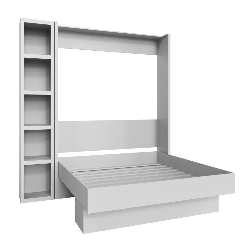 MDF Kitaplıklı Pistonlu King Duvar Yatağı - 210 cm - 265939