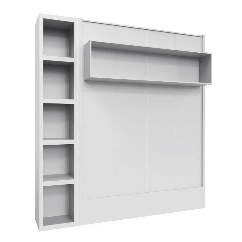 MDF Kitaplıklı Pistonlu King Duvar Yatağı - 210 cm - 265939