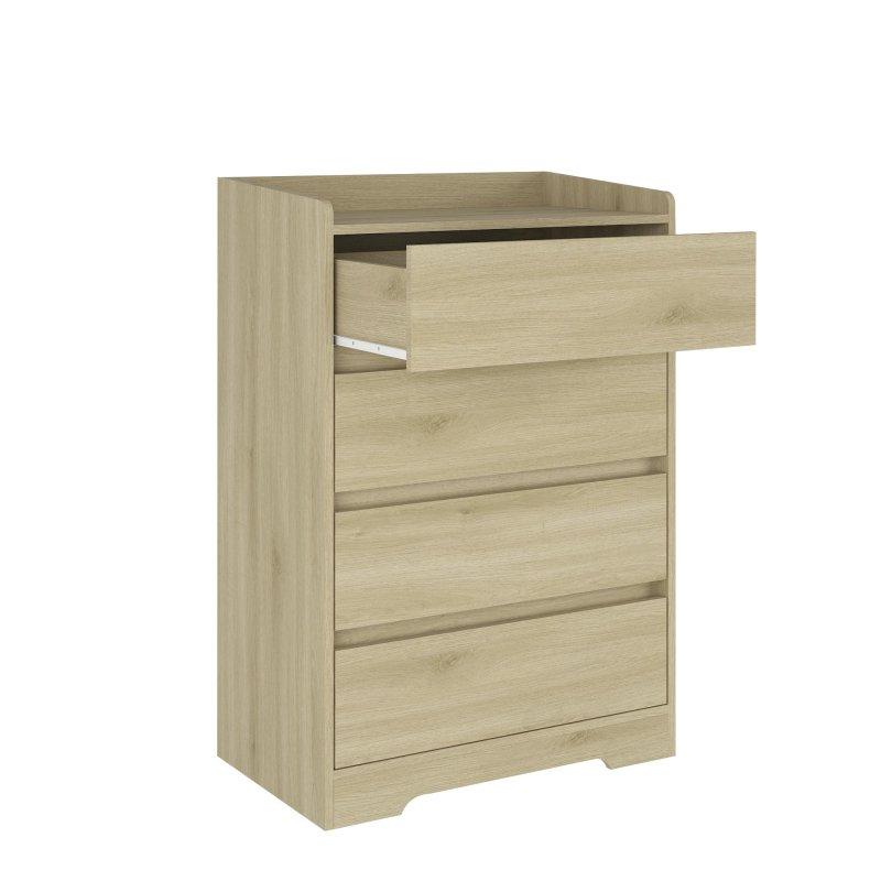 MDF Modern Kulpsuz 4 Çekmeceli Şifonyer - 65x40x98 cm - 301107