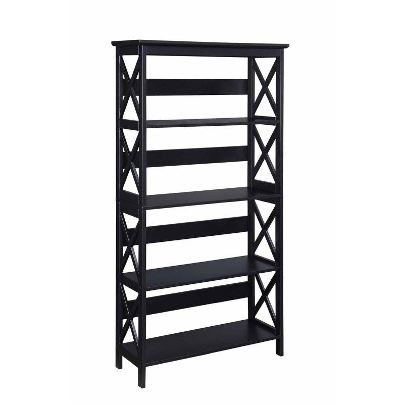 MDF X Desenli 5 Raflı Kitaplık - 81x153 cm - 314184