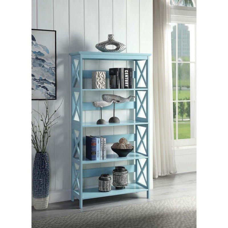 MDF X Desenli 5 Raflı Kitaplık - 81x153 cm - 314184