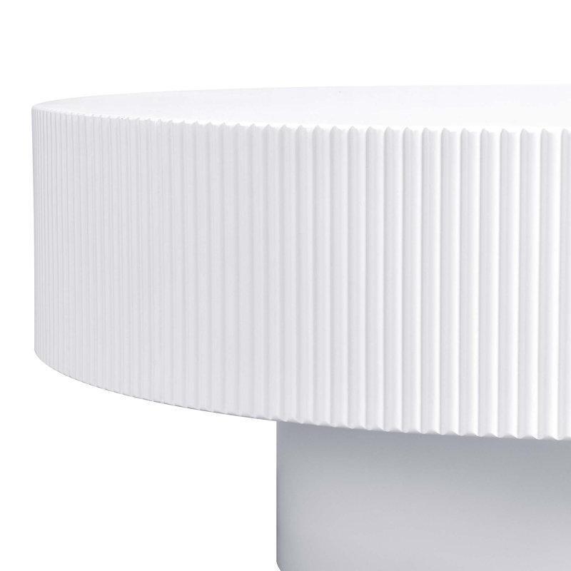 MDF Yivli Kenarlı Yuvarlak Orta Sehpa - 81 cm - 243695