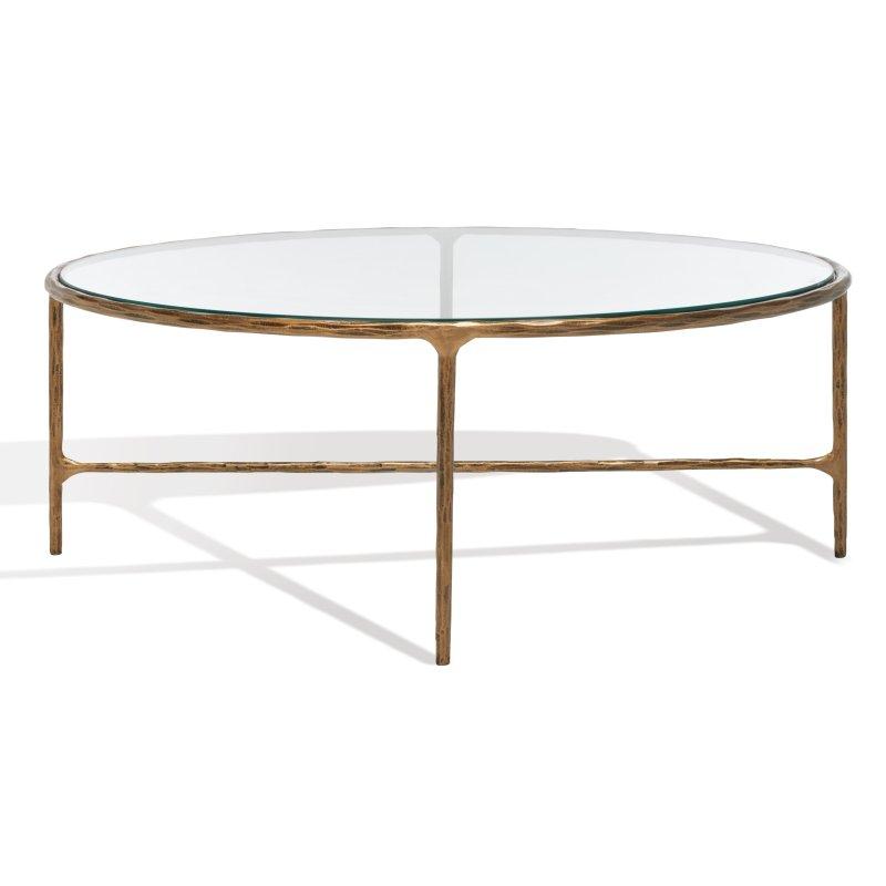 Mermer Tabla Pirinç Metal Ayaklı Oval Orta Sehpa - 102x77x39 cm - 243320