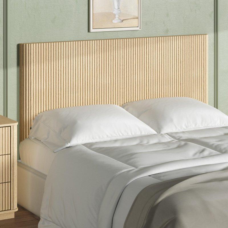 Meşe MDF Kemerli Oluklu Tasarım Yatak Başlığı - 167x114 cm - 334572
