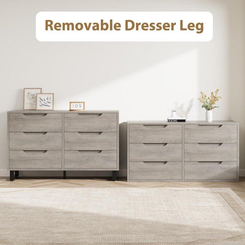 Meşe ve MDF Üst Üniteli 8 Çekmeceli Modern Şifonyer - 302488